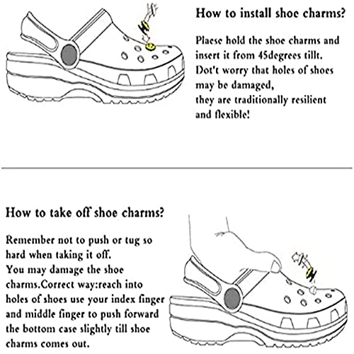 COONLINE Charms for Crocs 100pcs Random Different unisex-adult Shoe Charms