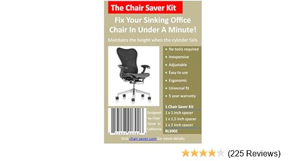 The Chair Saver Kit Fix Your Sinking Office Chair In Under A Minute Furniture Amazon Com Au