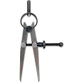 6-Inch Adjustable Lockable Steel Divider &ndash; Precision Leather, Wood &amp; Metal Working Compass for Circles, Arcs, and Measurements