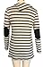 ETCYY Women's Long Sleeve Striped Button Cowl Neck Tunic Sweatshirts Tops