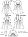 Sewing Pattern Laughing Moon 111 - LM 111: Ladies' Early 1860's Day Dress