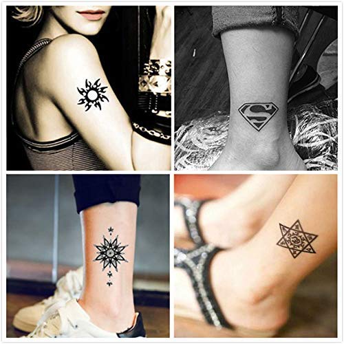 Temporary Tattoos Body Sticker Fake Tattoos Body Art Sticker Hand Neck Wrist 30 Sheets Waterproof Tattoo stickers for Adults Kids Women Men