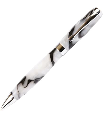 Stylo Bille En Nacre February Mountain - Recharge Métallique Remplaçable - Pointe Moyenne 1 Mm - Encre Noire - Boîte Cadeau