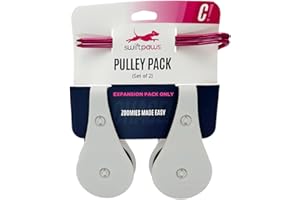 Swift Paws - Field Pulley Set - Expansion Accessory for Home Lure Course Kits Only - Add-On for Interactive Dog Chase Toy - Easy Line Installation - Expansion Pack of 2