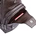 Full Grain Leather Crossbody Sling Bag Chest Backpack Outdoor Travel Hiking Sports Daypacks