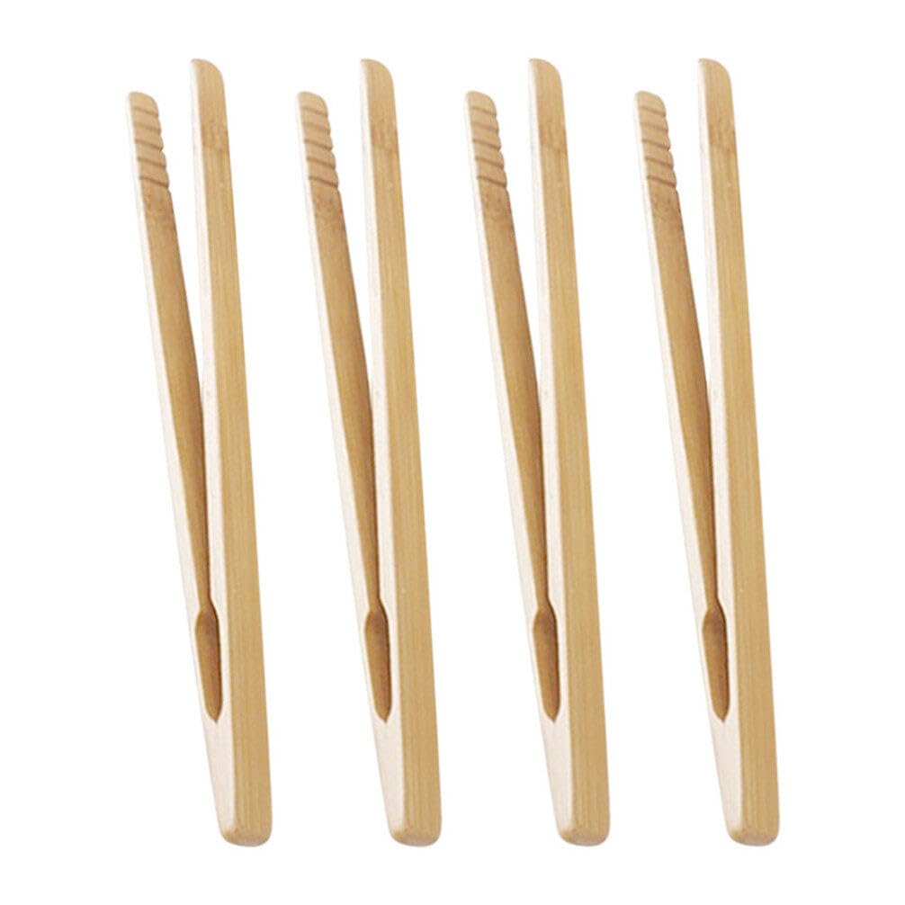 Toddmomy 4pcs Tweezers Wooden Fine Motor Skills Tweezers Tongs for Kids