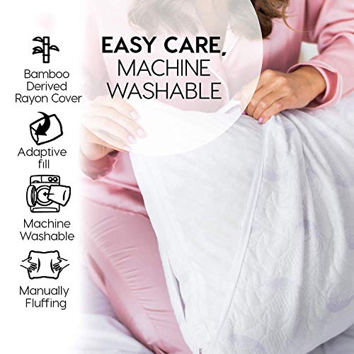 Pillowly Shredded Memory Foam Pillows For Neck Support Pain