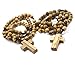 Bethlehem 2-Pack Certified Wooden Rosary from Olive Wood - Our Father Christian Catholic Wooden Prayer Beads in Cotton Rosary Pouch and Authenticity Certificate for Men and Women