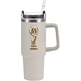 Wagon International Official FIFA World Cup 2026 Edition - 30oz Insulated Double Tumbler W/Handle & Straw - Premium Stainless Steel- Handwash Only - Designed to Keep Beverages Hot 12 hr/Cold 24 hr