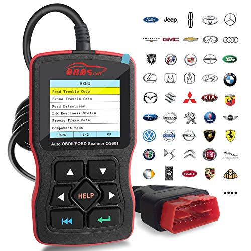 OBDScar OS601 EOBD OBD2 Scanner Automotive Engine Fault Code Reader CAN Diagnostic Scan Tool (2018 Model)