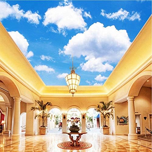 リアルな青空白い雲3d大天井壁画壁紙ホテルリビングルームキッチン天井フレスコ