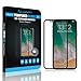 LUVVITT Tempered Glass Screen Protector Case Friendly Compatible for iPhone XS/X (2017-2018) - Black