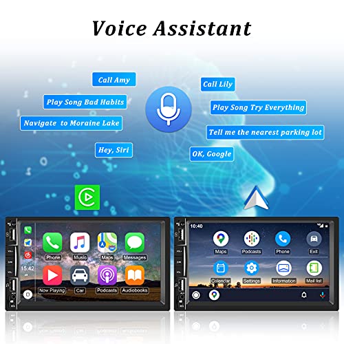 Hexinex 2 DIN Universal Car Radio with Touch Screen 7 Inches, with