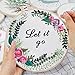 Artilife Embroidery Kit for Beginners Stamped Cross Stitch Hand Embroidery Kit for Adults Kids Craft with Embroidery Hoop Floss Needles
