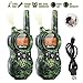iBaseToy Walkie Talkies for Kids, Rechargeable Walkie Talkies with 22 Channels, 4-Miles Range Radio with Flashlight, LCD Screen and Charging line for Outdoor Adventures, Camping, Hiking - 2 Pack