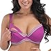 Gratlin Women's Cotton Lace Trim Underwire Non-Padded Maternity Nursing Bra