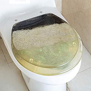 De kleur van de kinderen de Volwassen Transparante Hars Verdikte Duurzame Huishoudelijke Ouderwetse Toilet Cover, A…