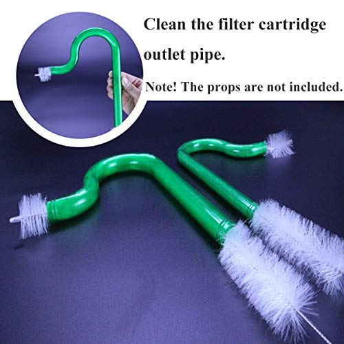 JZMYXA Aquarium Tube Cleaning Brush for Glass Lily Pipe, 19.6 Inches