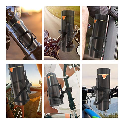 FIREOR Bike Water Bottle Holder, Bicycle Water Bottle Cage Lightweight Aluminum Alloy MTB Cycling Cup Holder Bike Accessories with Handlebar Mount Bracket