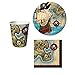 Pirate's Map Birthday Party Set: Plates, Napkins, and Cups Kit for 16
