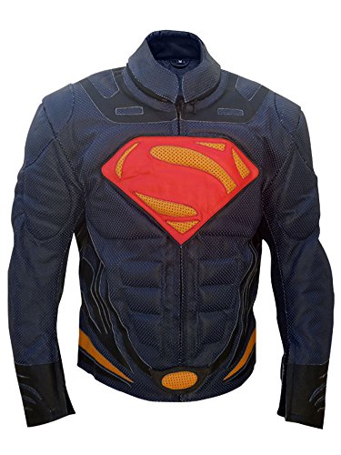 Outfitter Jackets Men's Man Of Steel Perforated Superman Jacket X-Small Blue