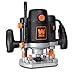 WEN 6033 15-Amp Variable Speed Plunge Woodworking Router Kit with Carrying Case & Edge Guide