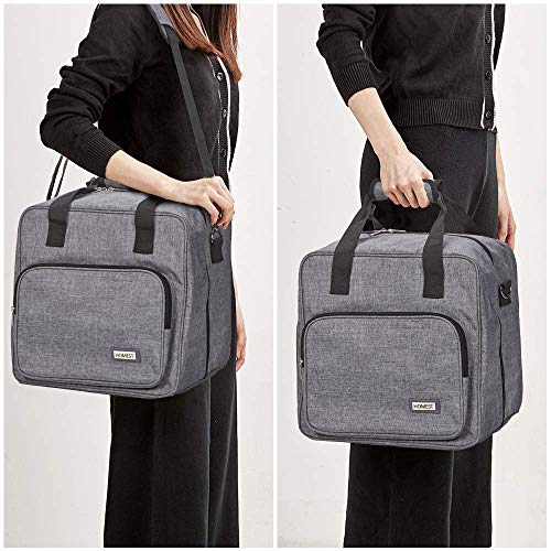 HOMEST Serger Carrying Case, Universal Overlock Sewing Machine Tote Bag