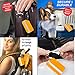 FXICAI Bag Bungee Luggage Straps Adjustable Travel Suitcase Belt Tags Label Accessories (Black-Set of 3)
