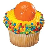 DecoPac 2D Basketball Cupcake Rings (12 Count), Model: 35583