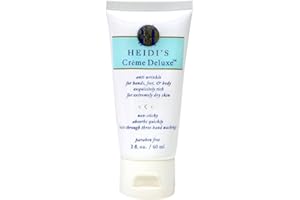 HEIDI'S Creme Deluxe Intensive Anti Wrinkle Hand Cream - Luxury Hand Repair Moisturizer with Shea Butter - Professional Salon Quality - Made in USA, Cruelty Free - 2 Ounce