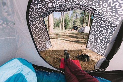 Chillbo Cabbins 2 Person Tent with Cool Patterns Ultimate Camping Gear for Backpacking Car Camping Music Festivals Family Camping Tents for Camping Sleeps 2-3