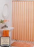 Better Home Solid Deluxe Heavy Weight Shower Curtain Liner, Peach
