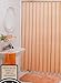 Better Home Solid Deluxe Heavy Weight Shower Curtain Liner, Peach