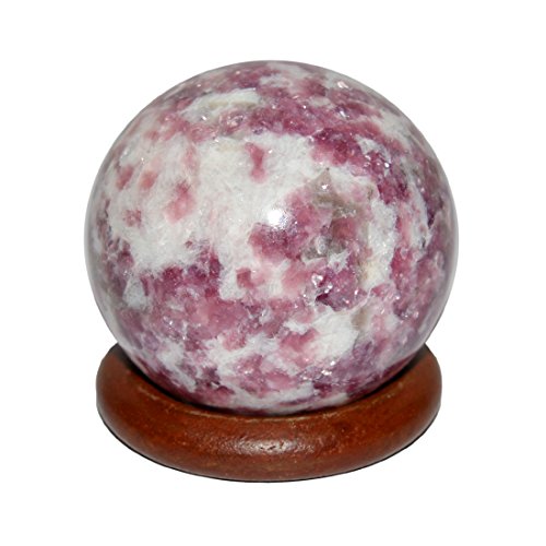 Reiki Crystal Products Lepidolite Natural Ball/Sphere - 50mm - Reiki Healing - Vastu - Feng Shui - Crystal Healing