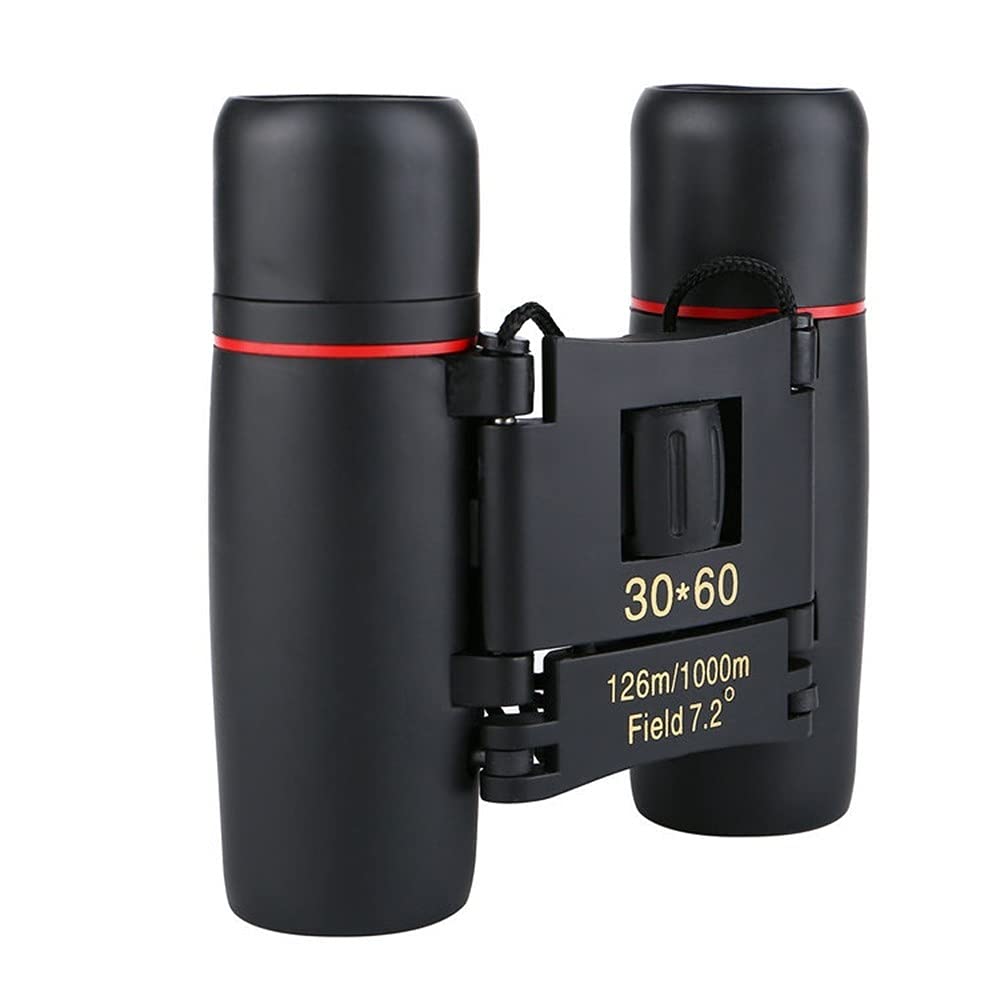 Mini Binoculars, 30X60 Small Pocket Binocular Built-in wide-angle mirror Waterproof Compact Lightweight Night Vision Binoculars for Watching Concert Theater Opera Etc