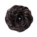 Scrunchy Updo Wavy Straight Hair Bun Clip Messy Donut, No Color, Size No Size
