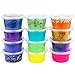 50 Pack 4oz. Slime Containers with Lids