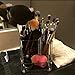 KINGLAKE Acrylic Makeup Brush Pen Holder Brush Organizer Lipstick Brush holder Top Quality Cosmetic Holder with 3 Compartments Desktop Organizer Caddy / Pencil Holder