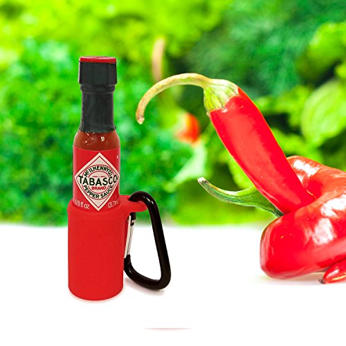 2 Tabasco+Sauce+Keychain+Individual+Refillable