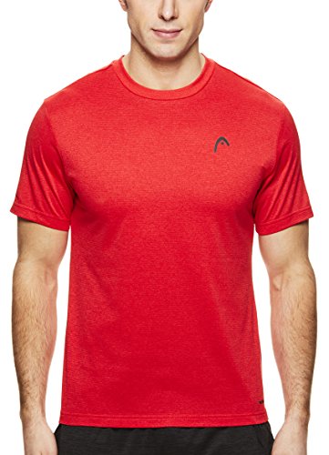 image for HEAD Men's Crewneck Gym Training & Workout T-Shirt - Short Sleeve Acti