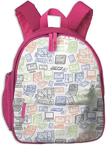 Children Computer Laptop Pattern Rucksack Knapsack Schoolbags Back To School Backpack Shoulder Bag For Kindergarten