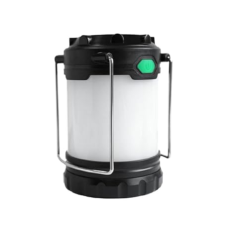 LED Camping Lantern, 100LM, Camping Gear Equipment Flashlight Lanterns, Outdoor USB Rechargeable Tent Light for Hiking, Emergency, Hurricanes, Outages, 3 AA+4 AAA batteries(Batteries is not included!)
