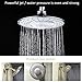 Morpilot Shower Head with Wireless Bluetooth Speaker, Fixed Bathroom Showerhead with High Pressure music Showerhead Jet, Removable Waterproof Shower Speaker - Built-in Mic to Play Music & Answer Calls