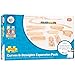 Bigjigs Rail Product Name: Expansion Pack - 24 Pieces Curves and Straights - Compatible with Major Rail Brands