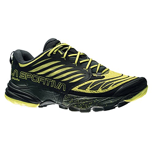 La Sportiva Men's Akasha Trail Running Shoe, Black/Sulphur, 43 M EU - Buy  Online - 45797573