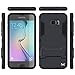 Galaxy S6 Case, Ghostek Armadillo 2.0 Series for Samsung Galaxy S6 Slim Premium Protective Armor Hybrid Impact Fitted Smooth Hard Soft Cover Carrying Case | Includes Tempered Glass Screen Protector | Kickstand | Ultra Fit Exchange (Dark Navy)