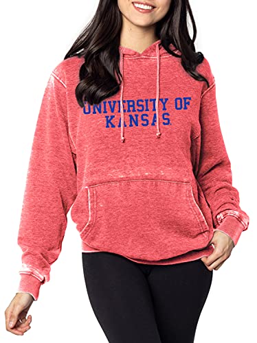 chicka-d Women's Standard Burnout Everybody Hoodie, Cardinal, X-Large
