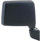 Fit System Passenger Side Mirror for Suzuki Samurai, Black, Foldaway, Manual