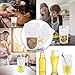 100 PCS Drink Pouches Bags Clear Translucent Stand-Up Zipper Plastic Pouches Bags with 100 Drink Straws (with LOGO)