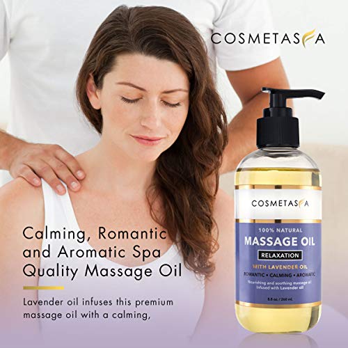 Sensual Lavender Massage Oil with Massage Roller Ball - No Stain 100% Natural Blend of Spa Quality Oils for Romantic… - Image 3
